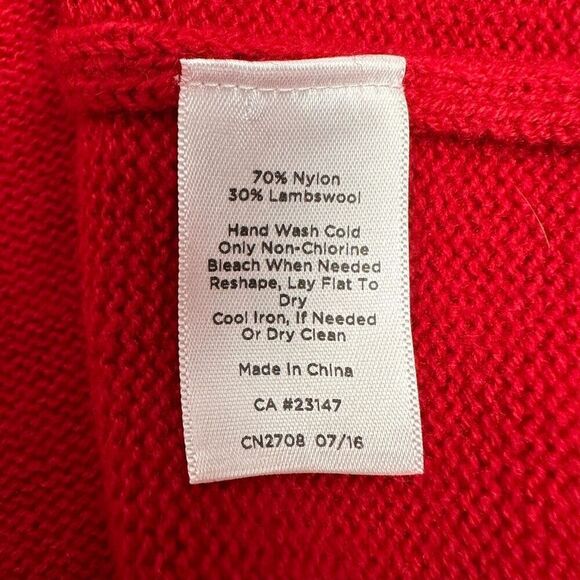 Talbots Fair Isle Lambswool Blend Button-Front Cardigan Sweater size 1X Petite R - Picture 5 of 5